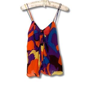 Armani Exchange A/X Women’s Colorful Spaghetti Strap Crop Top - Size S